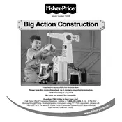 Fisher Price Mattel Big Action Construction 72028 Toy manual cover