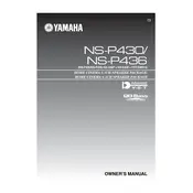 Yamaha NS-P430 Speaker manual cover