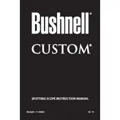 Bushnell 712060G Scope manual cover