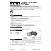 Sealey AK9638D Micrometer manual cover