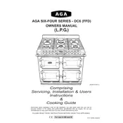 AGA Six Four Series DC6 LPG Cooker manual cover