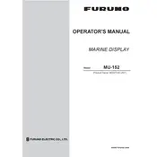 Furuno MU-152 Display manual cover