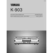 Yamaha K-903 Cassette Deck manual cover