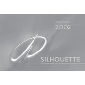 Oldsmobile Silhouette 2002 manual cover