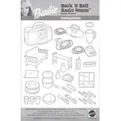 Barbie Mattel Rock N Roll Radio House 26913 Toy manual cover