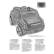 Power Wheels Mattel Cadillac Escalade N1999 Toy manual cover