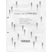 Yamaha YPR-20 Piano manual cover