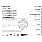 Fujifilm FinePix SL260 Camera manual cover