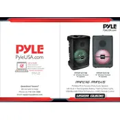 Pyle PPHP1274B Speaker manual cover