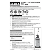 Sealey TP6908 Extractor manual cover