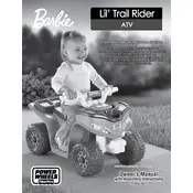 Power Wheels Mattel Barbie Lil Trail Rider K0451 Toy manual cover