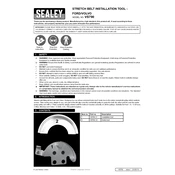 Sealey VS790 Belt manual cover