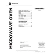 GE JVM6175 JVM6175BLTS Microwave manual cover