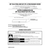 Whirlpool UXT5236BDS Hood manual cover