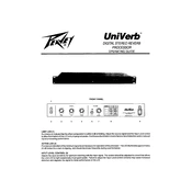 Peavey UniVerb Processor manual cover