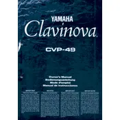 Yamaha Clavinova CVP-49 Piano manual cover