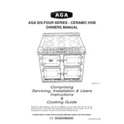 AGA Six Four Series Ceramic Hob Cooker manual cover