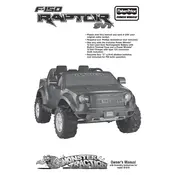 Power Wheels Mattel Ford F-150 Raptor W1070 Toy manual cover