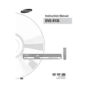 Samsung DVD-R135 DVD Player manual cover