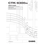 Casio CTK6300IN Keyboard manual cover