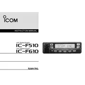 Icom IC-F510 Transceiver manual cover