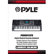 Pyle PKBRD6151PB Piano Keyboard manual cover