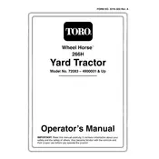 Toro Wheel Horse 266-H 72083 Tractor
