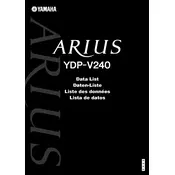 Yamaha Arius YDP-V240 Piano manual cover