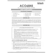 Aztech ACO6845 Oven manual cover