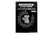 Honda G150 1977 Engine manual cover