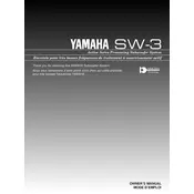 Yamaha SW-3 Subwoofer manual cover