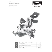 Kity MS216A 3401201901 Saw manual cover