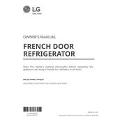 LG LRFDS3006D Refrigerator manual cover