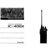 Icom IC-40GX Transceiver manual cover