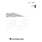 Cambridge Audio Azur 640R Receiver manual cover