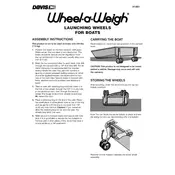 Davis Wheel-A-Weigh 1461 Launching Wheel manual cover