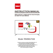 RCA RNSMU7536 TV manual cover