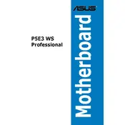 ASUS P5E3 WS Professional Motherboard manual cover