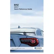 Subaru BRZ Limited 2017 manual cover