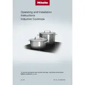 Miele KM 6365 Cooktop manual cover