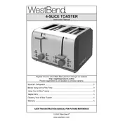 West Bend L5960B 78824 Toaster manual cover