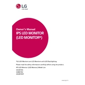 LG 43UN700T 43UN700T-B.AUS Monitor manual cover