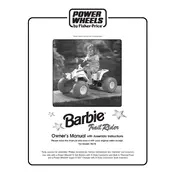 Power Wheels Mattel Barbie Trail Rider 78475 Toy manual cover