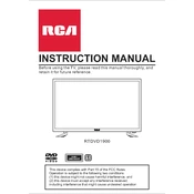 RCA RTDVD1900 TV manual cover