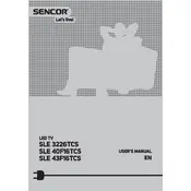 Sencor SLE 40F16TCS Television manual cover