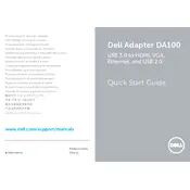 Dell DA100 Adapter manual cover