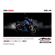 TVS Apache RTR 200 4V Motorcycle manual cover