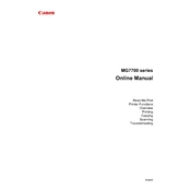 Canon MG7700 Series manual cover