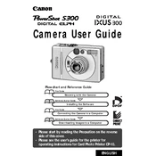 Canon PowerShot S300 manual cover