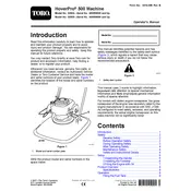 Toro HoverPro 500 02604 Mower manual cover